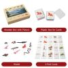 ancona Ecosystem- Freshwater Animals, Spanish/Simplified Chinese with Pinyin Bilingual, Montessori Preschool Memory Matching Game Box Set with Animal Figurines & 3-Part Cards, Early Education Toy view 2