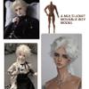 1/6 Scale Action Figure, 6" Multi Jointed Movable Male Muscular Action Figure Body for Display Collection, Brown view 3
