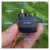 FFYTRGQWU DC 3V-6V 12g Metal Gear 360 Degree Steering Gear M10 Electronic Starter for Climbing Car Servo Five-Wire Without Drive Plate view 3