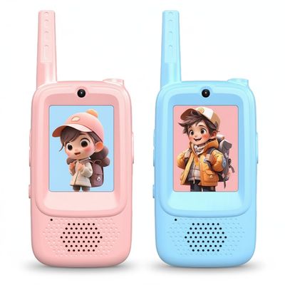 ciciglow Video Walkie Talkies for Kids, 2 Pack Handheld Rechargeable HD Video Intercom, 500m Range 2 Way Radio with 2in Screen, Christmas Birthday Gifts
