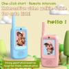 ciciglow Video Walkie Talkies for Kids, 2 Pack Handheld Rechargeable HD Video Intercom, 500m Range 2 Way Radio with 2in Screen, Christmas Birthday Gifts view 2