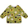 Bolaz Sunflower Cat Painting Smocks for Kids 2-4 Art Smocks Eating with Pockets Toddler Infant Children Apron view 1