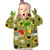 Bolaz Sunflower Cat Painting Smocks for Kids 2-4 Art Smocks Eating with Pockets Toddler Infant Children Apron view 4