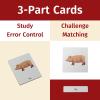 ancona Ecosystem- Farm Animals, English/Simplified Chinese with Pinyin Bilingual, Montessori Preschool Memory Matching Game Box Set with Animal Figurines & 3-Part Cards, Early Education Toy view 4