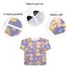 Bolaz Dog Lovely Bichon Frise Painting Smocks for Kids 2-4 Art Smocks Eating with Pockets Toddler Infant Children Apron view 3
