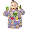 Bolaz Dog Lovely Bichon Frise Painting Smocks for Kids 2-4 Art Smocks Eating with Pockets Toddler Infant Children Apron view 4