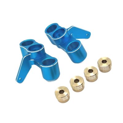 RC Crawlers Toys For Fsr For Tank Sharks For Cheetah For Atom Leopard For Thunder 1/8 Metal Front Steering Cup Rc Crawler Car Upgrade Parts Accessories(SKY BLUE)