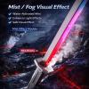 Sparkblade Sword with Sparks, 17.5in RGB LED Light Up Prop w/Mist Fog Effect, Motion Sound FX, Auto-Eject, USB-C Rechargeable, Flints Included (Orange) view 4