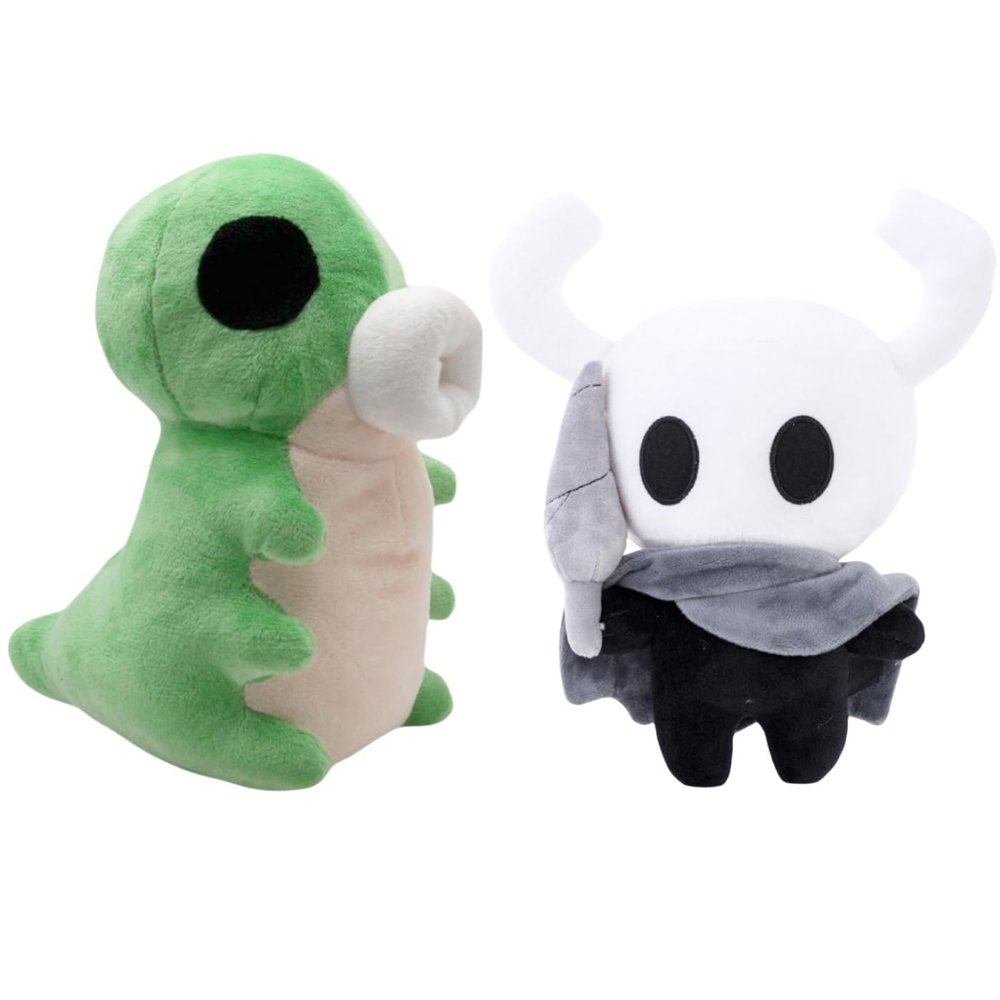 2PCS The Knight Plush and Talking Grub Plush,Stuffed Figure Pillow for Room Decor