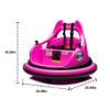 12V Ride On Bumper Car for Kids 1.55 Years, Electric Bumper Car with Parent Remote, LED Lights, Bluetooth Music, 360 Spin, Anti-Collision Padding & 5-Point Safety Belt (Rose Pink) view 2