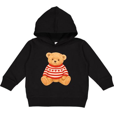 inktastic Adorable Teddy Bear Toddler Hoodie 5-6 Black 47b9c