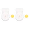 Pilipane Air Pressure Toilet Toy Miniature Commode Model Toy Hilarious Prankster Joke Stuff for Boys Girls Creative Design Fun Novelty Present Safe ABS Material 188g 80x125x55mm 2 Pack view 1