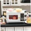 2.5x1x1.6 1:12 Scale Wooden Dollhouse Microwave Mini Kitchen Toy for Role Playing view 3