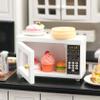 2.5x1x1.6 1:12 Scale Wooden Dollhouse Microwave Mini Kitchen Toy for Role Playing view 4