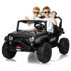 24V Ride on Toys for Big Kids, Ride on Truck with Remote Control - 4WD Electric Car, 2 Seater UTV, Spring Suspension, Front & Behind LED Lights, Dual Storage, 3 Speeds, Music, Parent Safety Brake view 1