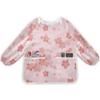 Bolaz Pink Cherry Blossom Ripples Painting Smocks for Toddlers 4-6 Artist Smocks with Pockets Eating Waterproof Infant Apron view 1