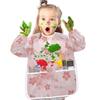 Bolaz Pink Cherry Blossom Ripples Painting Smocks for Toddlers 4-6 Artist Smocks with Pockets Eating Waterproof Infant Apron view 4