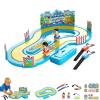 Competitive Simulation Track Motion Toys, Motion-Sensing Racing Game, Parent-Child Interactive Activities, Motion Controlled Board Toy, Two-Player Battle Game for Party (Blue) view 1