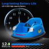 12V Kids Bumper Car, Electric Ride-on Toy with Parent Remote, 360Spinning, 2 Speeds, Bluetooth Music & LED Lights for Kids & Toddlers view 4