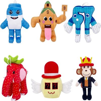 6PCS Steal a Brainrot Plush Toy,67 Plush,Cute Soft Stuffed Animal, Collectible Gift for Friends and Fans