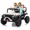 24V Ride on Toys for Big Kids, Ride on Truck with Remote Control - 4WD Electric Car, 2 Seater UTV, Spring Suspension, Front & Behind LED Lights, Dual Storage, 3 Speeds, Music, Parent Safety Brake view 1