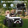 24V Ride on Toys for Big Kids, Ride on Truck with Remote Control - 4WD Electric Car, 2 Seater UTV, Spring Suspension, Front & Behind LED Lights, Dual Storage, 3 Speeds, Music, Parent Safety Brake view 4