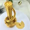 3D Printed Tower Castle Piggy Bank with Spiral Slide Coin Drop Design - Creative Coin Storage Container, Decorative Desk Accessory, Fun Gift for Kids Adults view 3