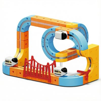 3D STEM Electric Train Set for Kids Ages 3-8 | Gravity-Defying 360 Race Track Building Toy with Motorized Train | Creative Learning Gift (86PCS)