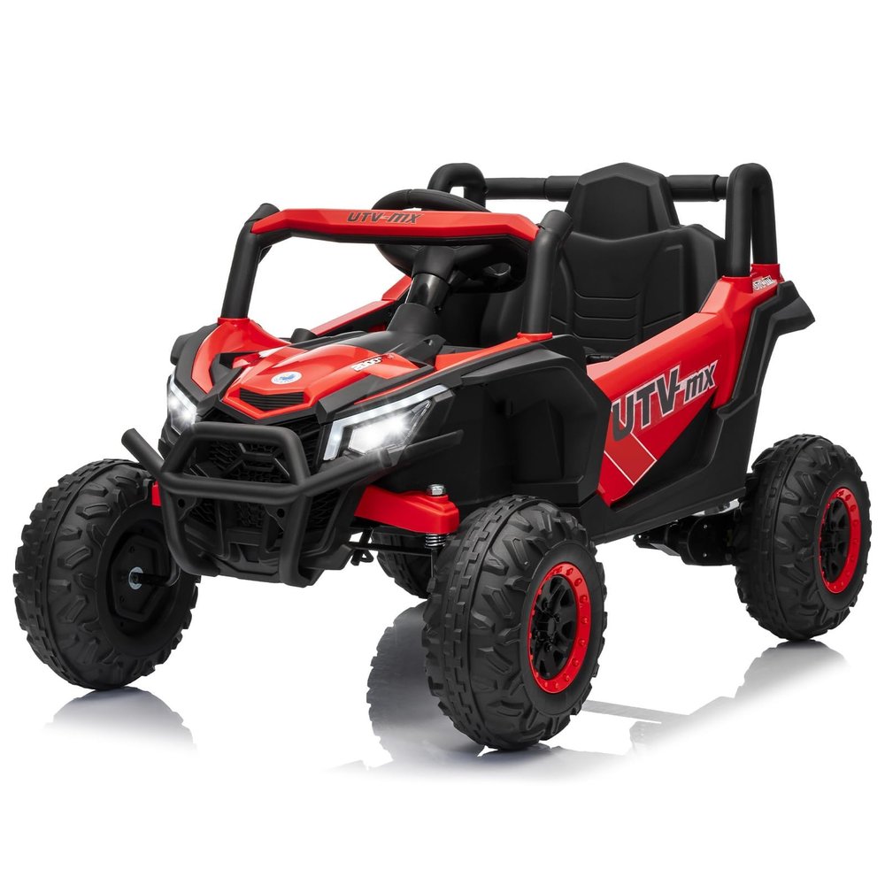 12V Kids Ride on Car with Remote Control, Electric 4-Wheeler for Kids 3-8 Years, Up to 5 MPH & 2h Playtime, 4 Spring Suspension,Bluetooth Music & LED Lights for Outdoor Adventure