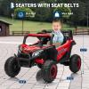 12V Kids Ride on Car with Remote Control, Electric 4-Wheeler for Kids 3-8 Years, Up to 5 MPH & 2h Playtime, 4 Spring Suspension,Bluetooth Music & LED Lights for Outdoor Adventure view 4