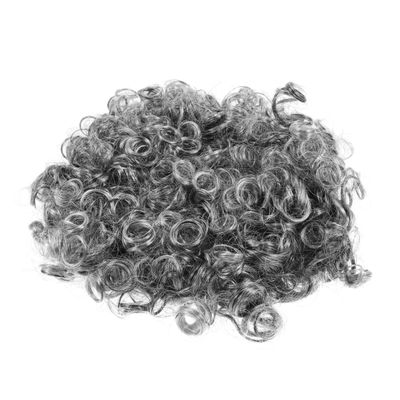 Garneck Gray Grandpa Costume Wig  Short Curly Light Grey Old Man Wig for Halloween Cosplay Party Stage Performances School Dress-up