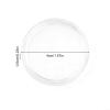 100Pcs 35mm Coin Capsule, Clear Round Plastic Coin Container Capsule, For Coin Collection Supplies, Crescent Opening view 2