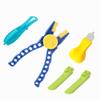 QIXINDGYH Small Building Brick Tool Set for Micro Blocks, Assembly and Disassembly Helper Kit with Pin Puller Pliers, Brick Separator, Hammer, Tweezers and Pry Tool(Color Random) (4 Pieces E) view 1