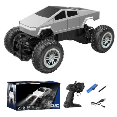 4WD 1:16 Amphibious RC Car - Waterproof Stunt Truck with 360 Spins & LED, Off-Road Toy for Kids, Boys & Adults