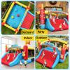 AKEYDIY Large Inflatable Bounce House for Kids, 13FT Bouncy House with Extra-Wide Slide for Big Kids 3-12, Jumping House with Obstacle Column, Dual Basketball Hoop, Pitching, Target, Blower Included view 2
