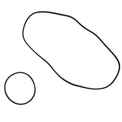 YUYTE RC Car Belt, 177T Rear and 516T Front Belt Spare Parts, Durable Rubber Material, Easy to Install, with Strong Performance, for XI XIS 3R RC Car Accessories (Black)