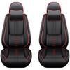 Cresater Car Seat Cushions,Faux Leather Seat Covers Fit for BMW 328d 2001-2024 2025,Front Set Automotive Seat Covers,Waterproof Seat Covers for Cars(2PCS/with Pillows,Red-Black) view 1