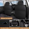 Cresater Car Seat Cushions,Faux Leather Seat Covers Fit for BMW 328d 2001-2024 2025,Front Set Automotive Seat Covers,Waterproof Seat Covers for Cars(2PCS/with Pillows,Red-Black) view 3