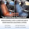 Cresater Car Seat Cushions,Faux Leather Seat Covers Fit for BMW 328d 2001-2024 2025,Front Set Automotive Seat Covers,Waterproof Seat Covers for Cars(2PCS/with Pillows,Red-Black) view 4