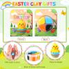 Capoda 6 Sets Easter DIY Craft Kit Easter Air Dry Clay Kit Bunny Eggs DIY Arts and Crafts Modeling Clay Gifts Bulk with Tutorials for Home Party Favors Art Projects Fun Activities Supplies view 4
