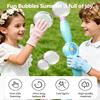 Elastic Fog Bubble Wand Toy for Kids,Rechargeable Smoke Bubble Machine, Colorful Lights & Music Bubble Maker,Toddler Gift for Outdoor,Party,Beach, Summer view 2