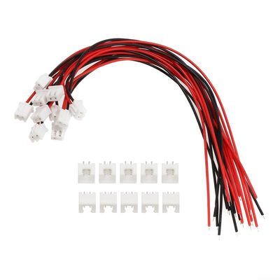 10 Sets for JST XH 2.54mm Connector Kit with 20cm 24AWG Wires, 2 3 4 Pin Male Female-Plug & Socket Terminals for DIY Electronics, RC Models(2p)