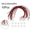 10 Sets for JST XH 2.54mm Connector Kit with 20cm 24AWG Wires, 2 3 4 Pin Male Female-Plug & Socket Terminals for DIY Electronics, RC Models(2p) view 2