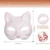 BADALU Therian Mask and Tail Set for Girls Halloween Furry Fox mask Wolf tail Cat Costume Ears Headband Faux Fur tail Cosplay Party view 3