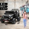 24V 2-Seater Electric Car for Kids, Ride on Car Toy with Parent Remote Control, 4x4 Off-Road, 3 Speeds, Built-in Bluetooth & LED Lights, Toddler Electric Car for Ages 3-8, Black view 3