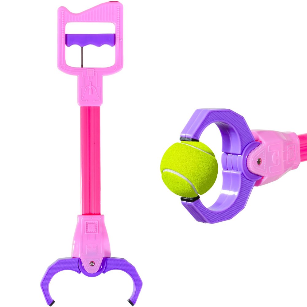 Duseu Claw Grabber Toy for Kids, Kids Robot Hand Pickup Tool, 15.7 Inch Pink Interactive Grabber Claw, Fun Mechanical Hand Toy for Childrens Play & Cleanup