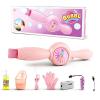 Elastic Fog Bubble Wand Toy for Kids,Rechargeable Smoke Bubble Machine, Colorful Lights & Music Bubble Maker,Toddler Gift for Outdoor,Party,Beach, Summer view 1