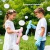 Elastic Fog Bubble Wand Toy for Kids,Rechargeable Smoke Bubble Machine, Colorful Lights & Music Bubble Maker,Toddler Gift for Outdoor,Party,Beach, Summer view 4
