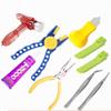 QIXINDGYH Small Building Brick Tool Set for Micro Blocks, Assembly and Disassembly Helper Kit with Pin Puller Pliers, Brick Separator, Hammer, Tweezers and Pry Tool(Color Random) (7 Pieces) view 1