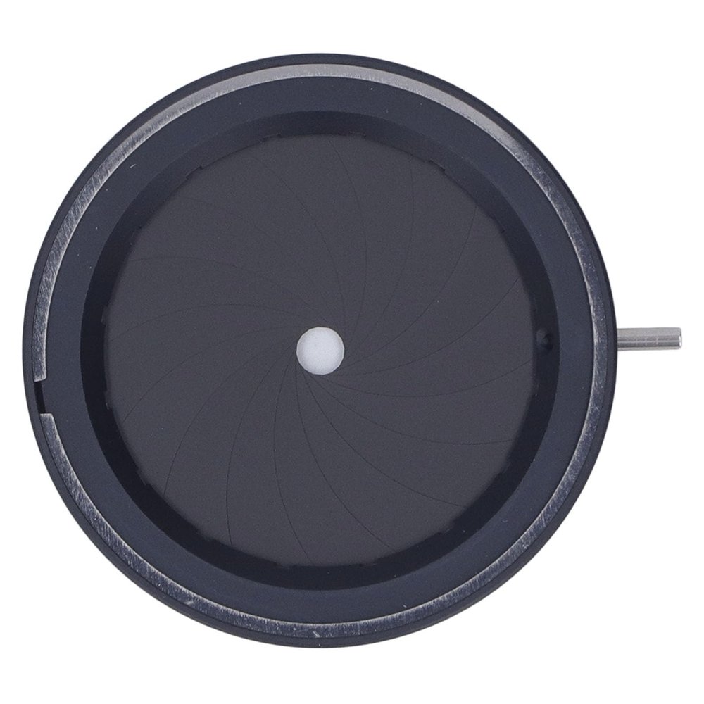 2.5-36mm Adjustable Iris Aperture Diaphragm, Optical Lens Accessory with 14 Blades, Precision Aluminum Alloy Diaphragm for Microscopes, Cameras, and Lab Equipment, Smooth Adjusta